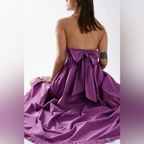 𝓯𝓹 Free People ~ Cohen Poplin Dress in Purple - Picture 6 of 17